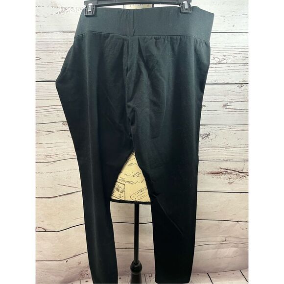 LOGO XL cotton/spandex black long leggings‎ -3100 - Picture 1 of 5